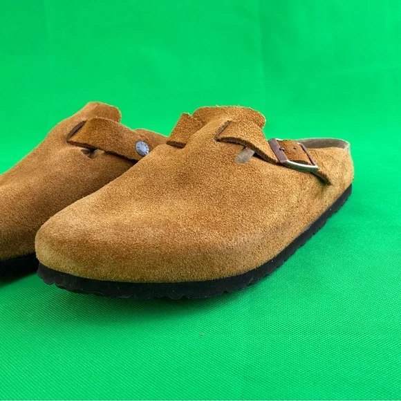 Birkenstock’s Boston soft footbed mink suede clogs Size 43 Men's 10 - Picture 12 of 16